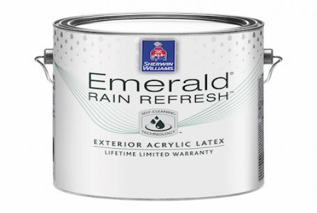 Gallon can of Sherwin Williams Emerald paint