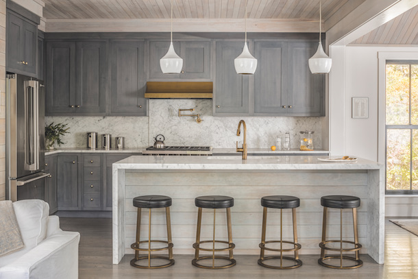 Kitchen with Carrara marble